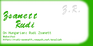 zsanett rudi business card